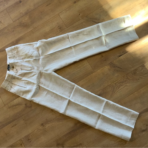 PALMA STRAIGHT-LEG LINEN PANT - Picture 4 of 14